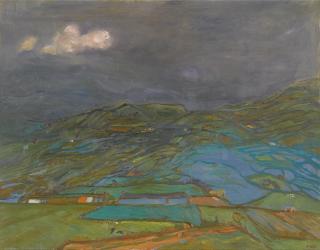 Sheila Fell, R.A. - Farmland At Aspatria