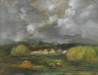 Sheila Fell R.A. - Fields near the Solway