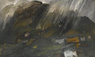 Sheila Fell, R.A. - Hillside With Farms