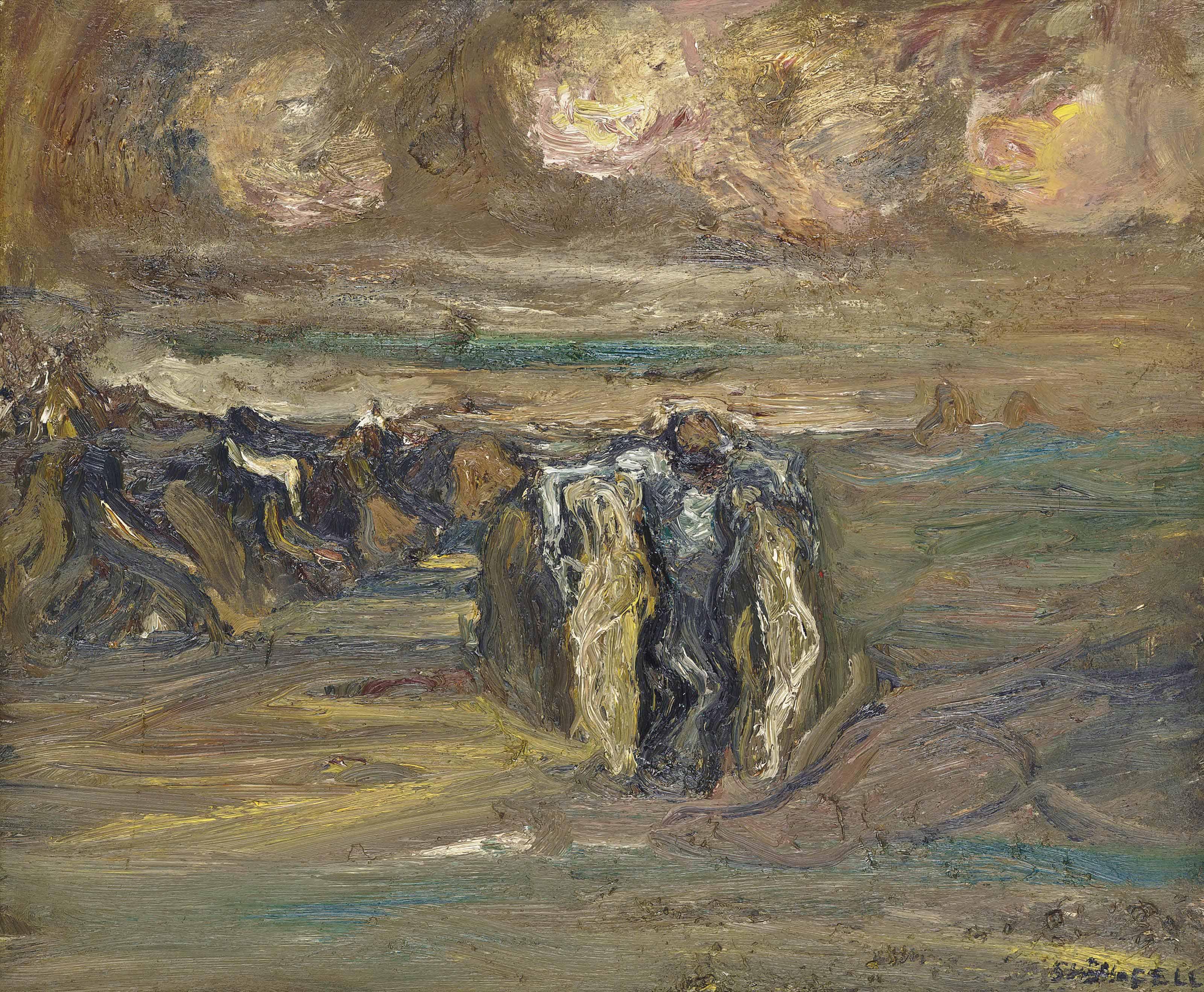 Sheila Fell, R.A. - Men Carrying Corn I
