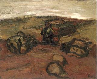 Sheila Fell, R.A. - Planting Potatoes II