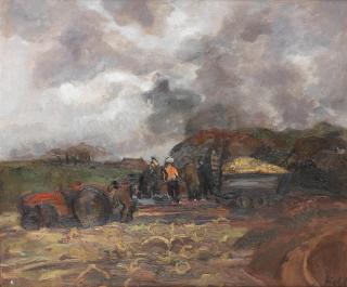 Sheila Fell R.A. - Potato Harvesting, Cumberland