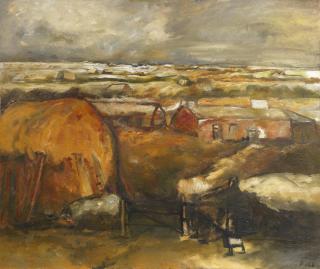 Sheila Fell R.A. - Village in Cumberland