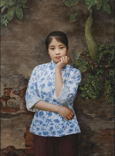 Shen Hanwu - Girl By The Old Wall