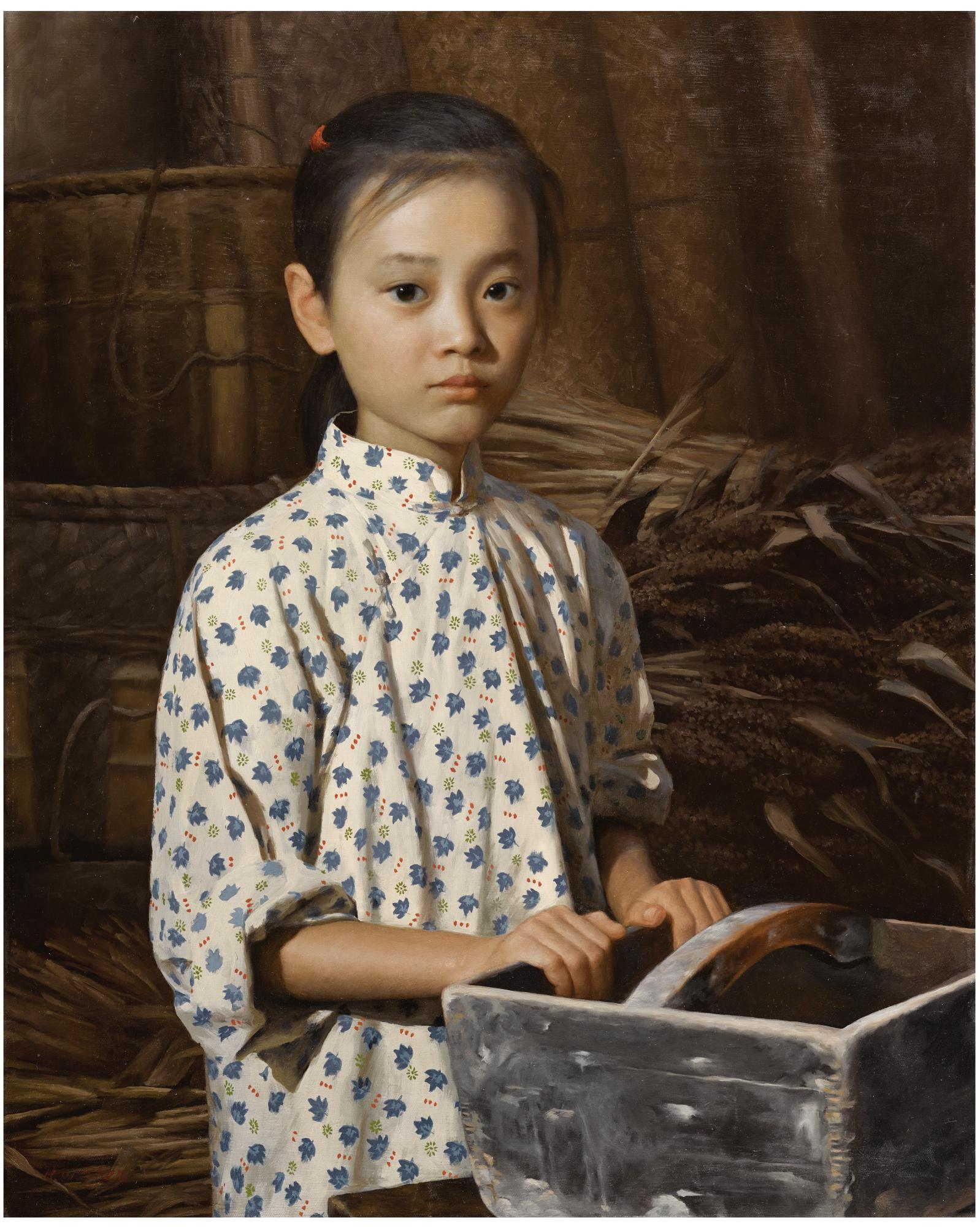Shen Hanwu - Untitled - Girl In A Barn