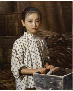 Shen Hanwu - Untitled - Girl In A Barn