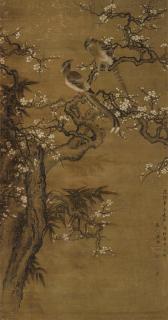Shen Quan - Birds On Plum Barnch