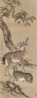 Shen Quan - Deer and Peaches