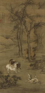 Shen Quan - Horses After Zhao Mengfu