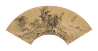 Shen Shichong - Reading in a Secluded Studio