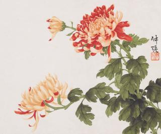 Shen Zhongqiang - Flowers, Birds, and Insects, 1957