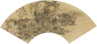 Shen Zhou - Bamboo Grove in the Forest