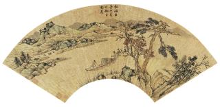 Shen Zhou - Boating On Autumn River