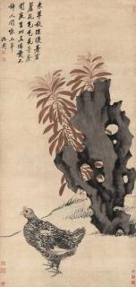 Shen Zhou - Coxcomb and Hen