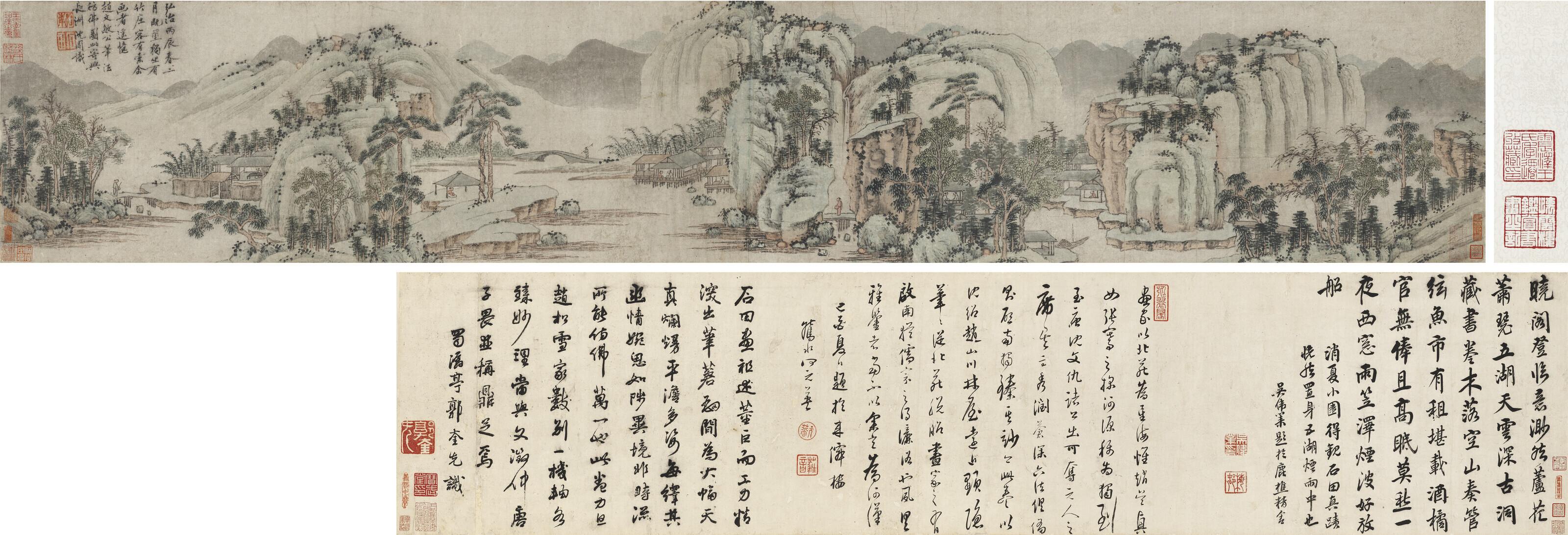 Shen Zhou - Landscape in the Style of Zhao Mengfu