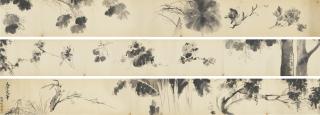 Shen Zhuo - Ink Flowers After Xu Wei