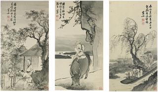 Shen Zongqian - Landscapes and  Figures