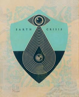 Shepard Fairey - Earth crisis, 2016