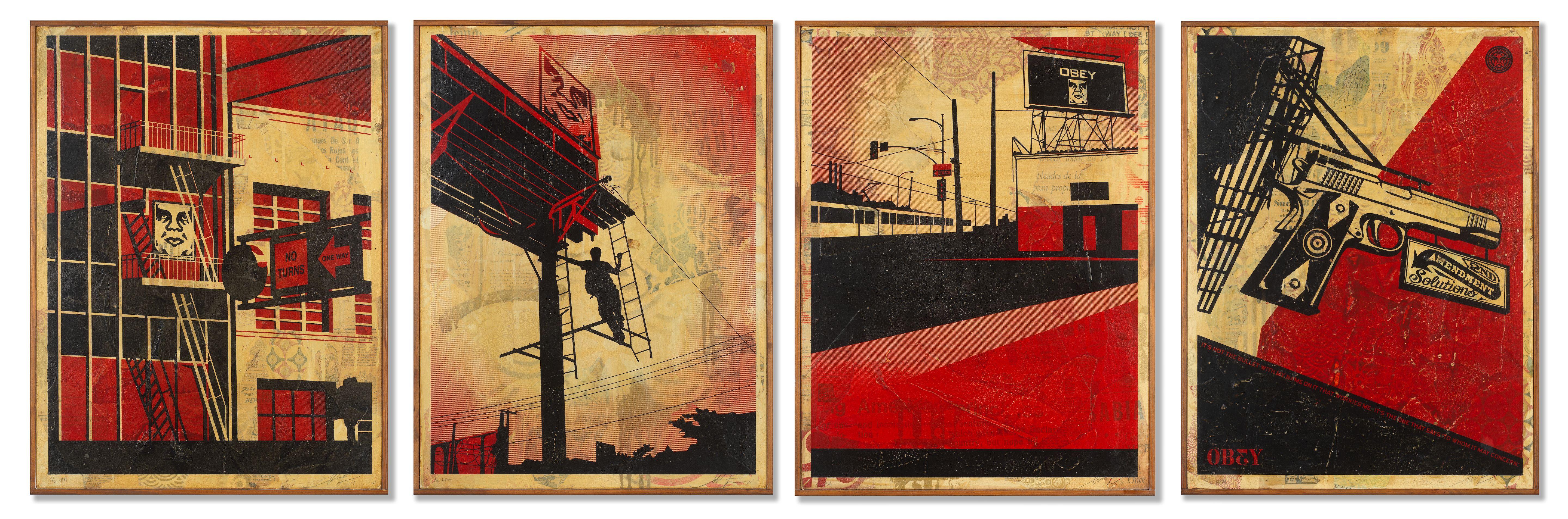 Shepard Fairey - (i) SF Fire Escape
