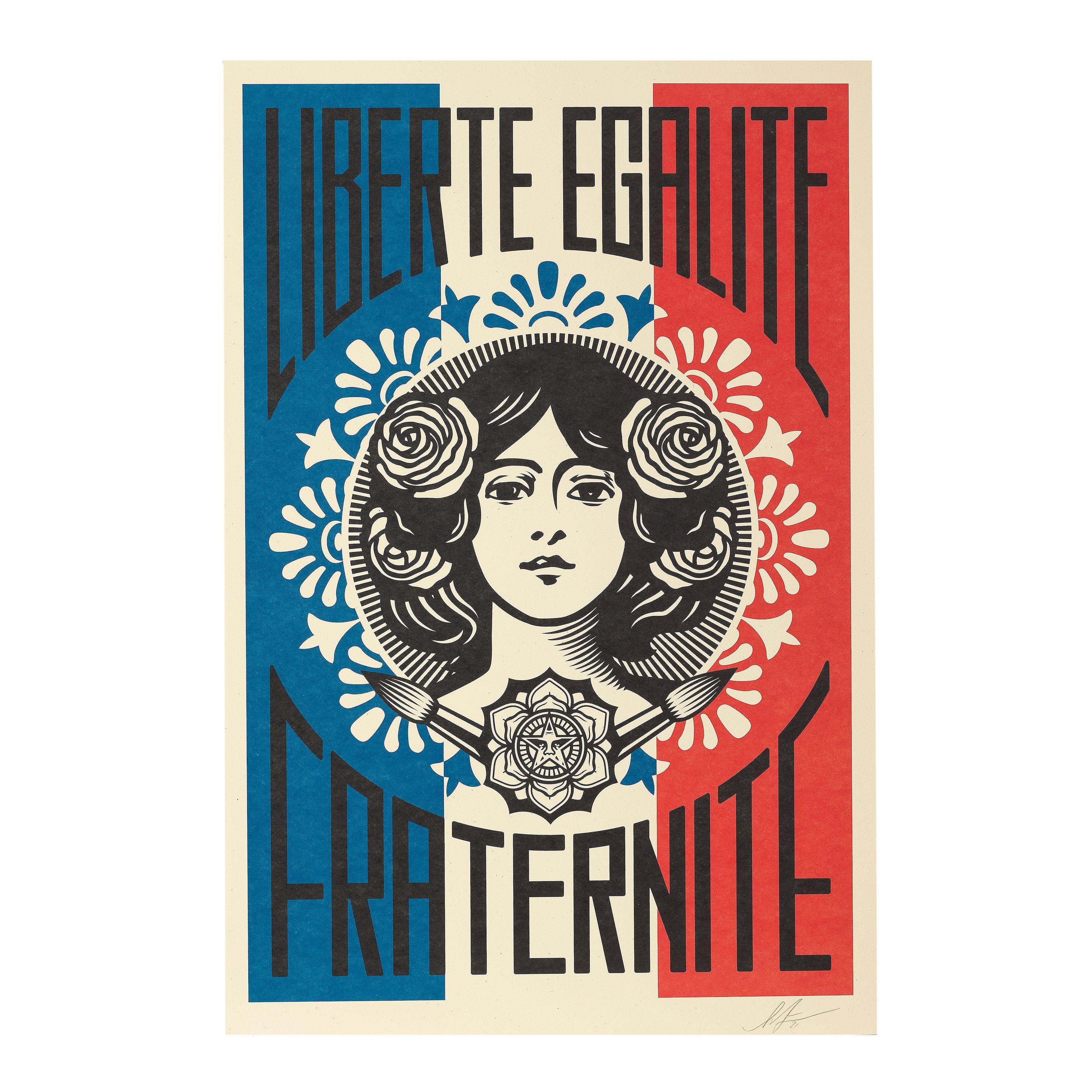 Shepard Fairey - Liberté, égalité, fraternité, 2021
