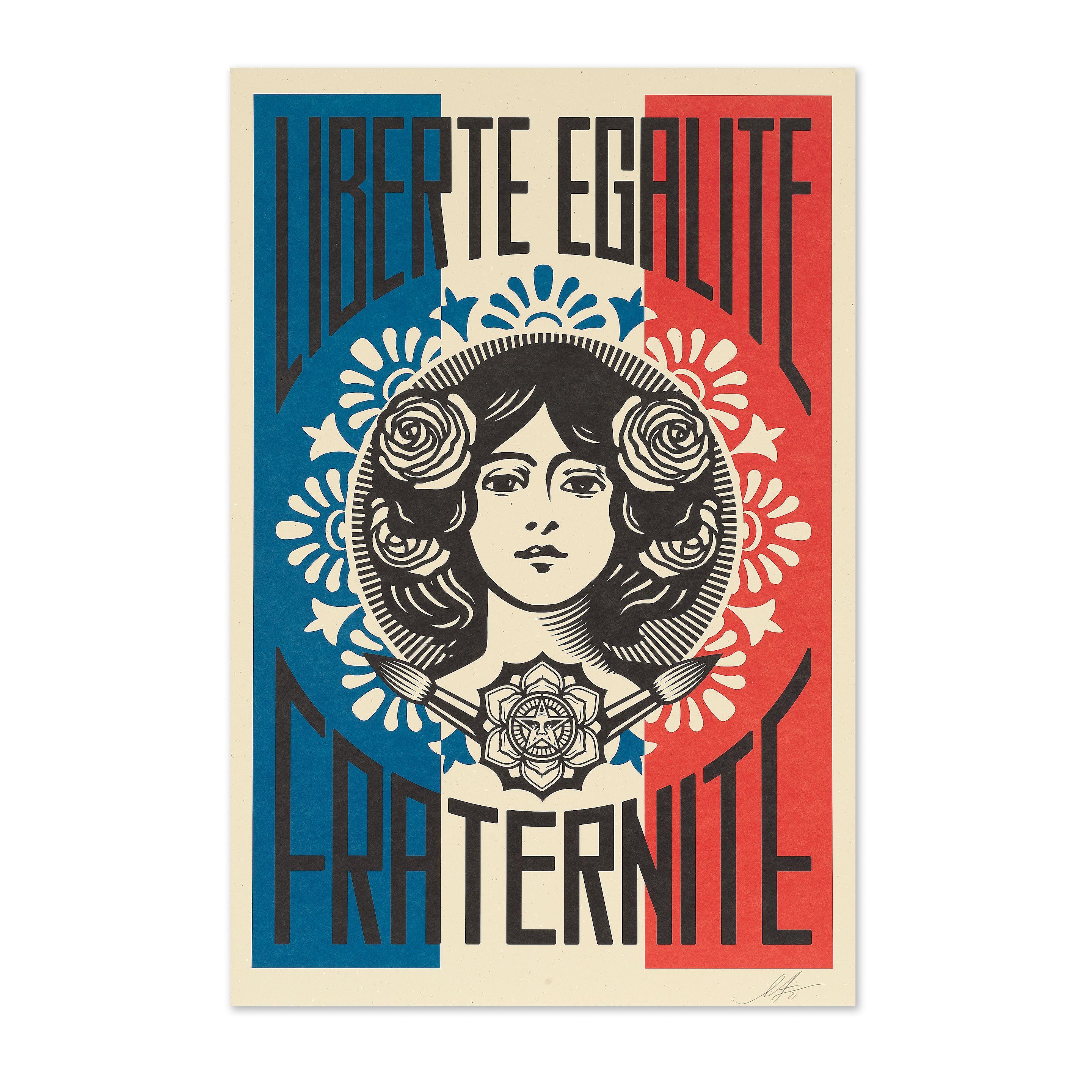 Shepard Fairey - Liberté, égalité, fraternité, 2021