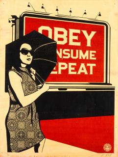 Shepard Fairey - Obey Billboard Consume