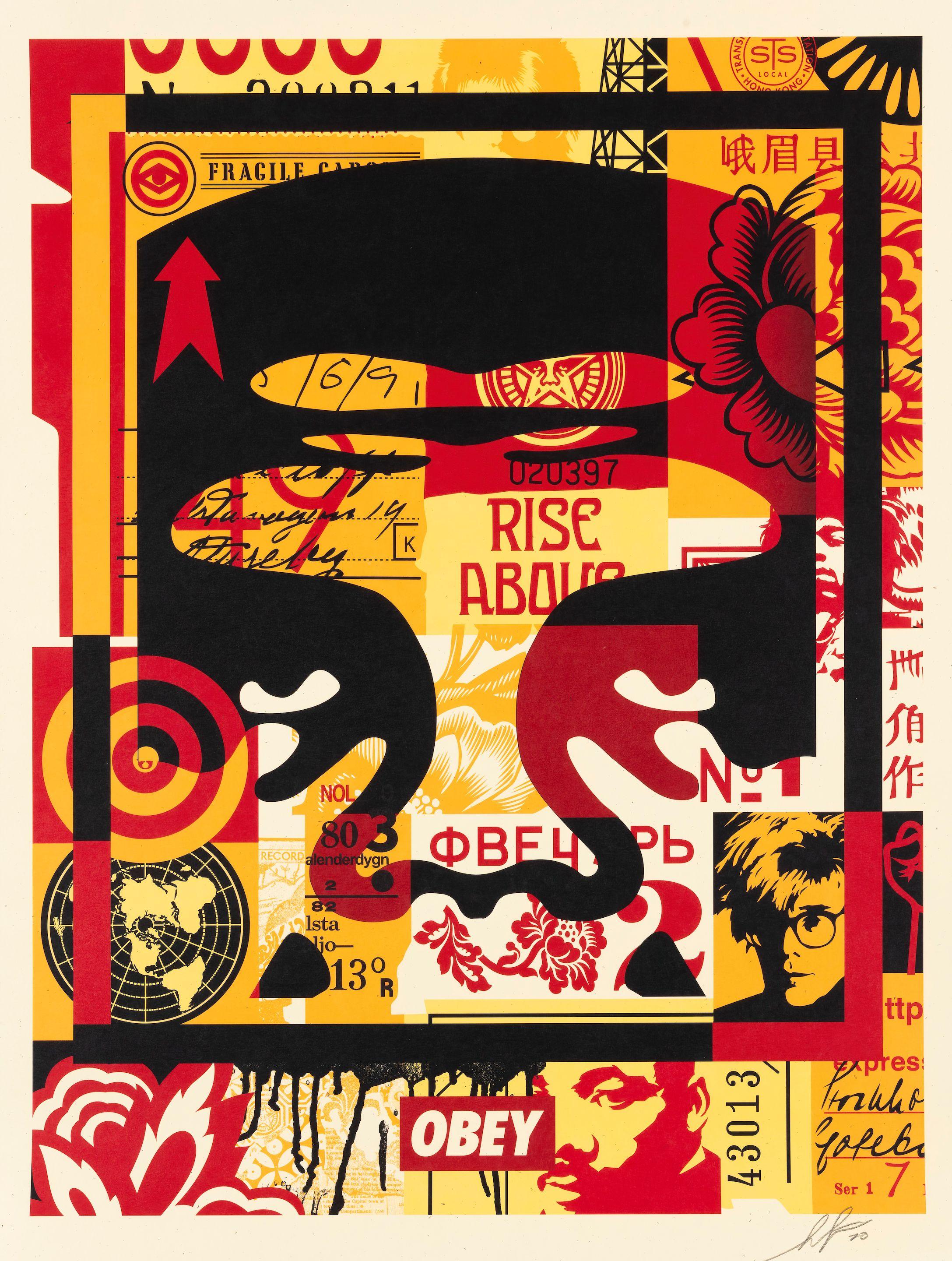 Shepard Fairey - Obey Face Collage, 2020