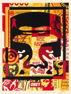 Shepard Fairey - Obey Face Collage, 2020