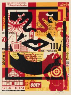 Shepard Fairey - Obey Face Collage, 2020