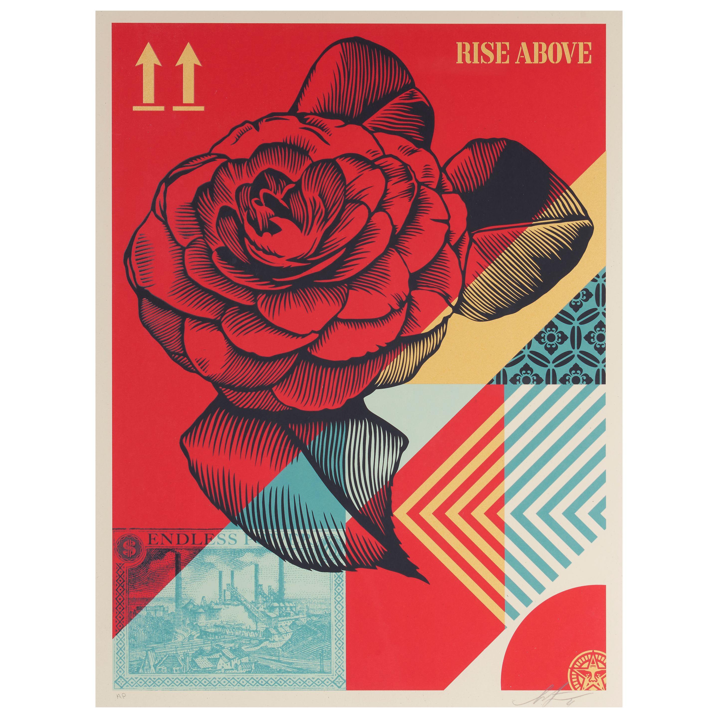 Shepard Fairey - Rise Above Flower, 2021