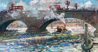 Sherree Valentine-Daines - Start of the Boat Race at Putney Bridge