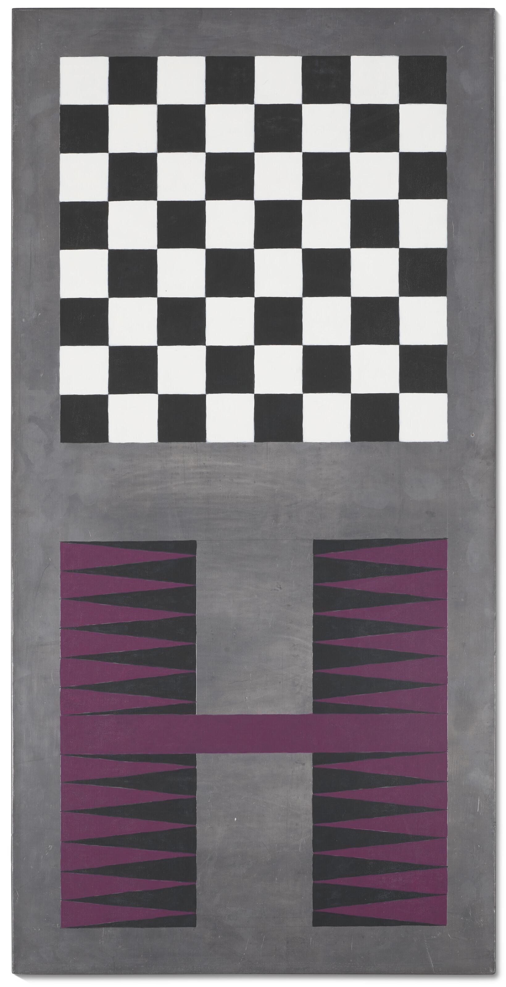 Sherrie Levine - Untitled (Lead Checks/Lead Chevron: 11)