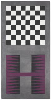 Sherrie Levine - Untitled (Lead Checks/Lead Chevron: 11)