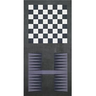 Sherrie Levine - Untitled (Lead Checks/Lead Chevron: #1)