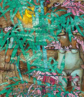 Shi Hu - Moonlight (Painted In 1993)