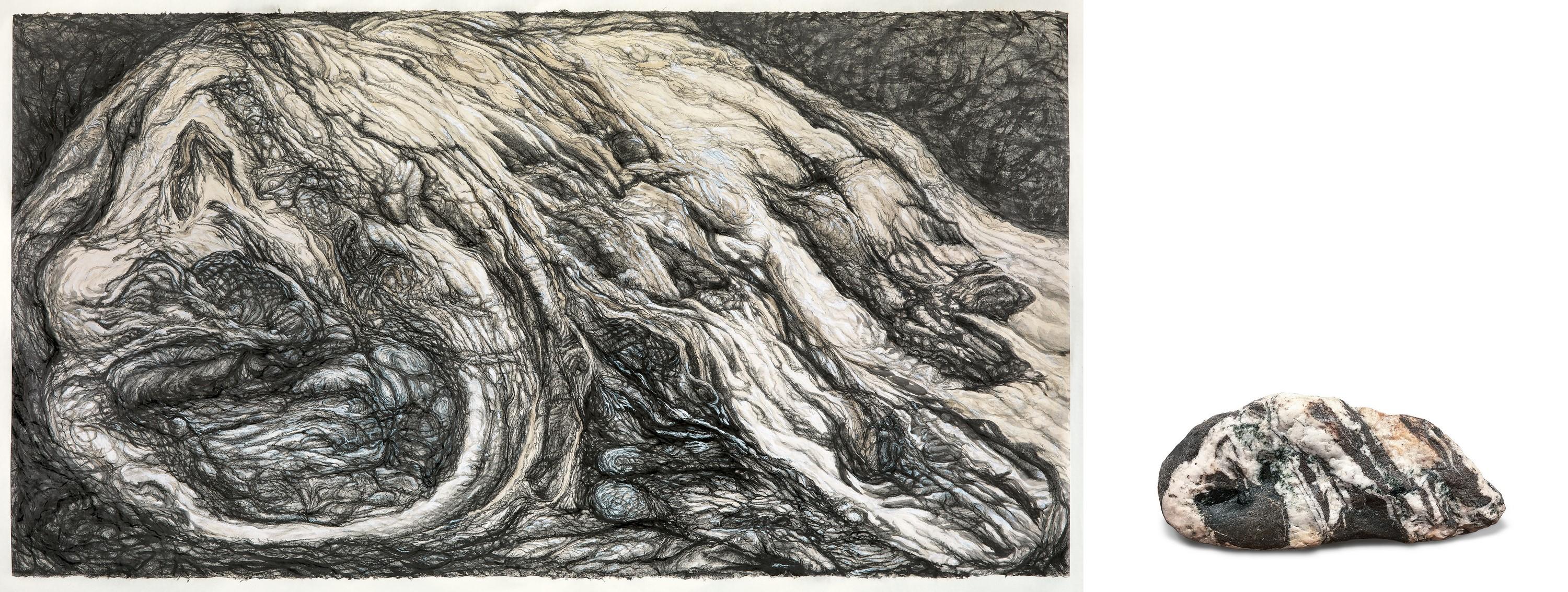 Shi Jin-Hua - My Father\'s Rock #2 (Set of two pieces)(Executed in 2020)