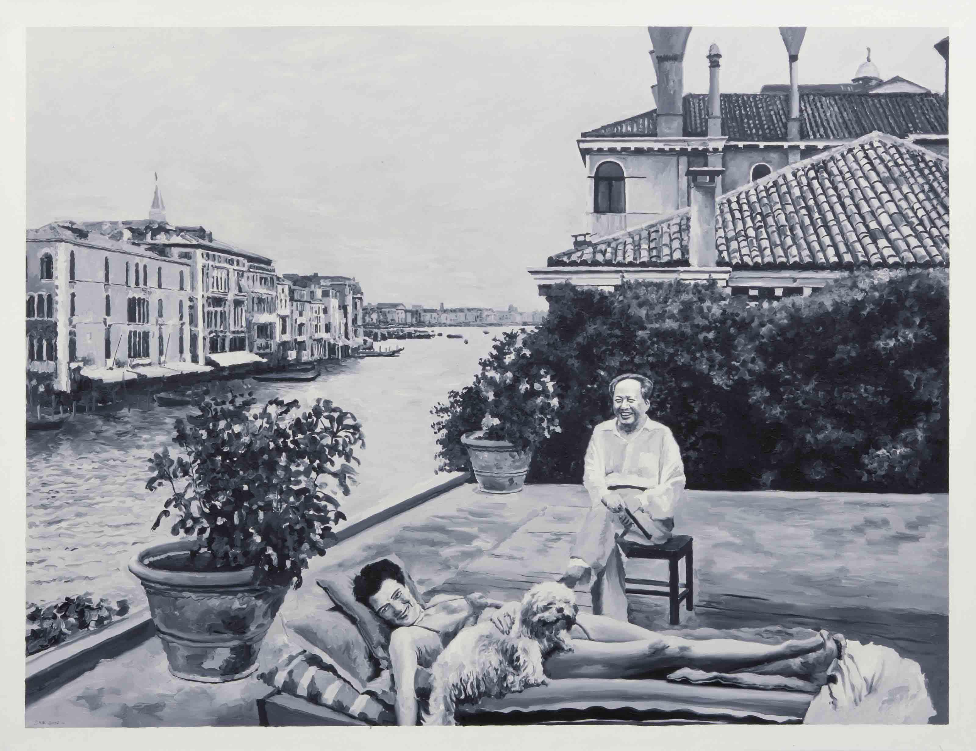 Shi Xinning - A Holiday In Venice - At The Balcony Of Ms. Guggenheim