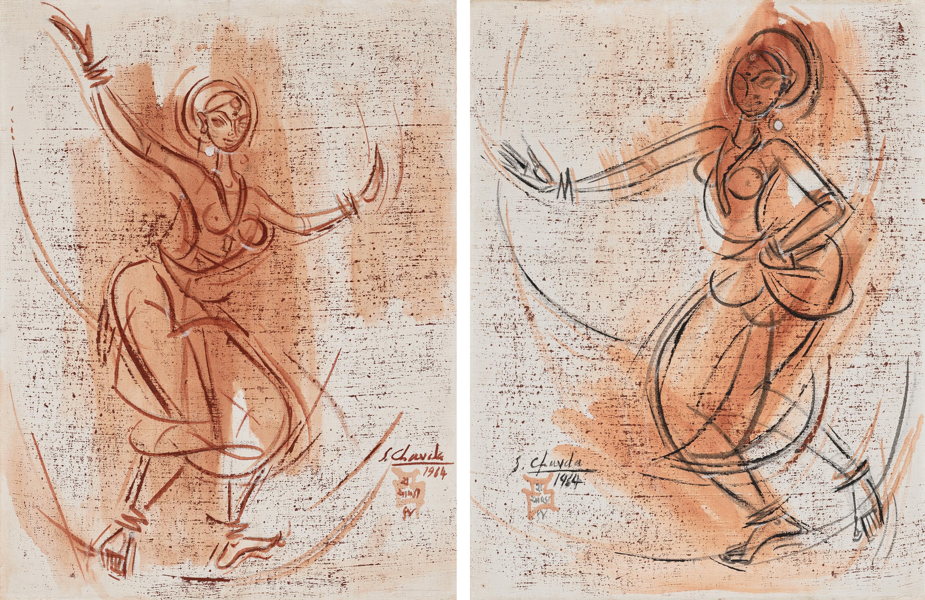 Shiavax Chavda - Untitled (Dancers)