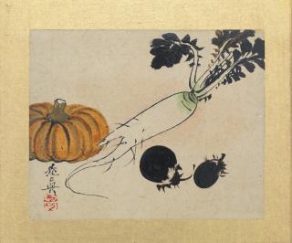 Shibata Zeshin - An Album of Eleven Miniature Urushi-e (Lacquer Paintings)