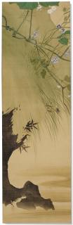 Shibata Zeshin - Autumn Plants and a Cricket