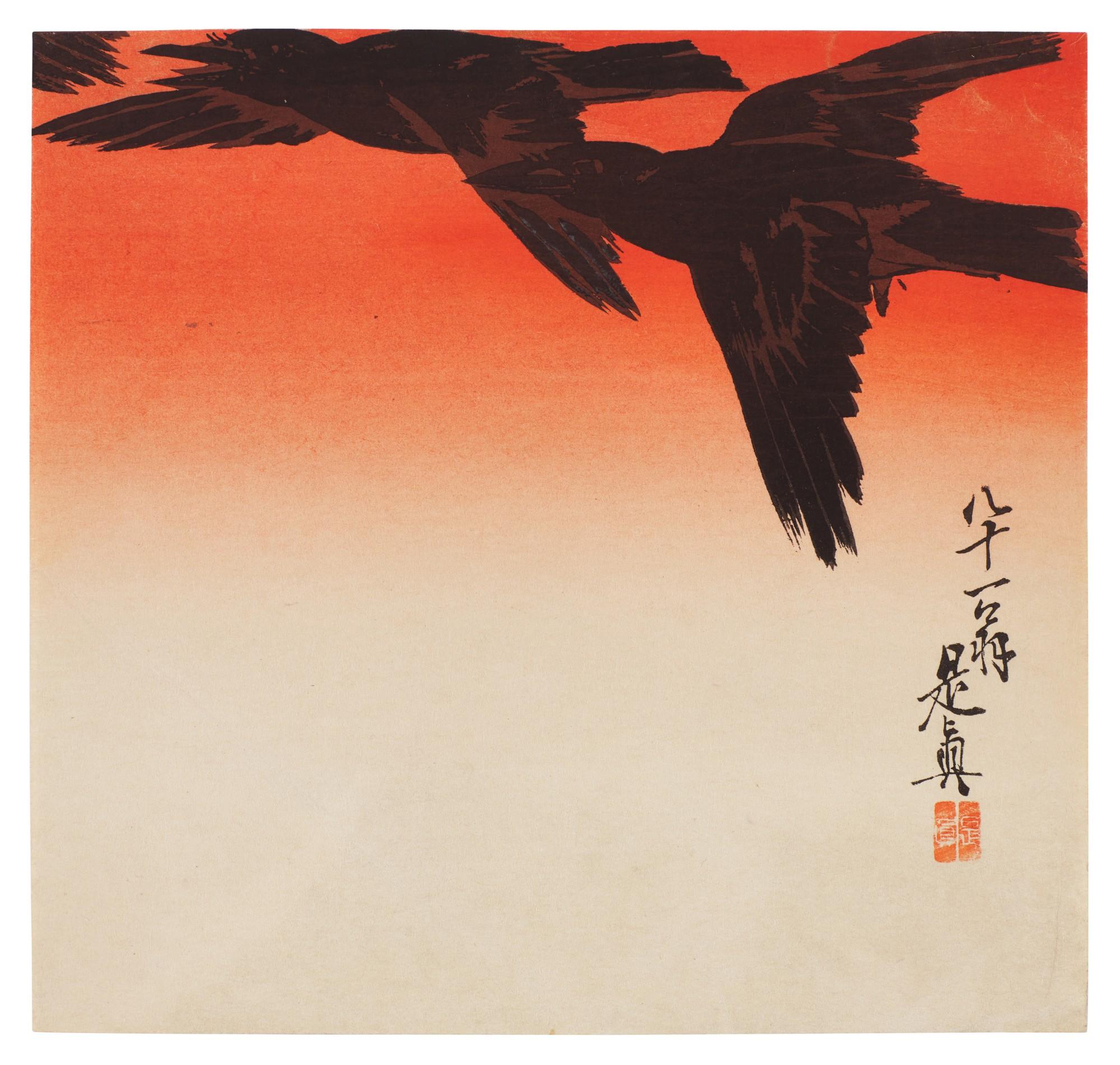 Shibata Zeshin - Crows