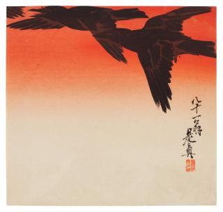 Shibata Zeshin - Crows