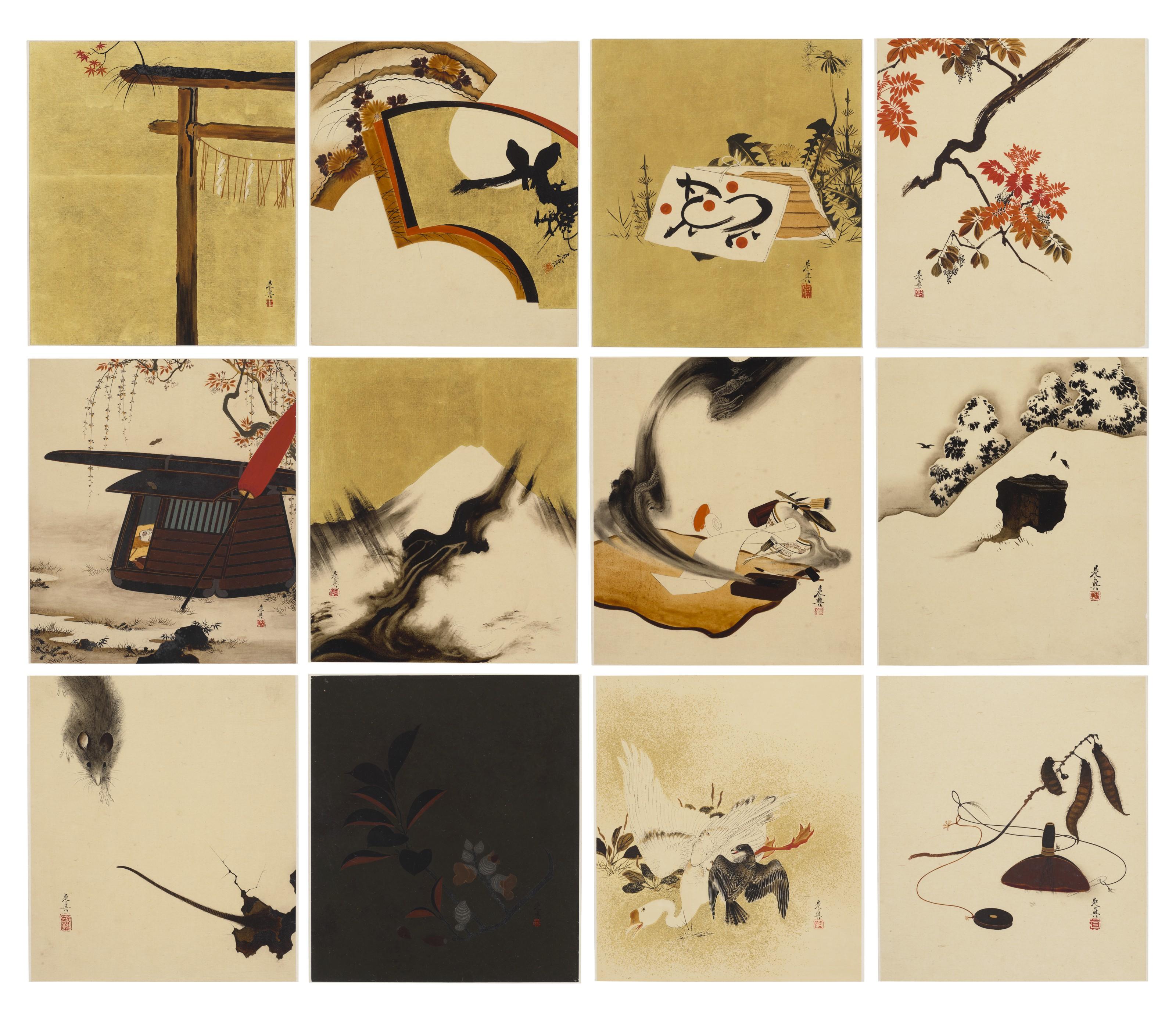 Shibata Zeshin - Landscapes, Plants And Animals Of Four Seasons