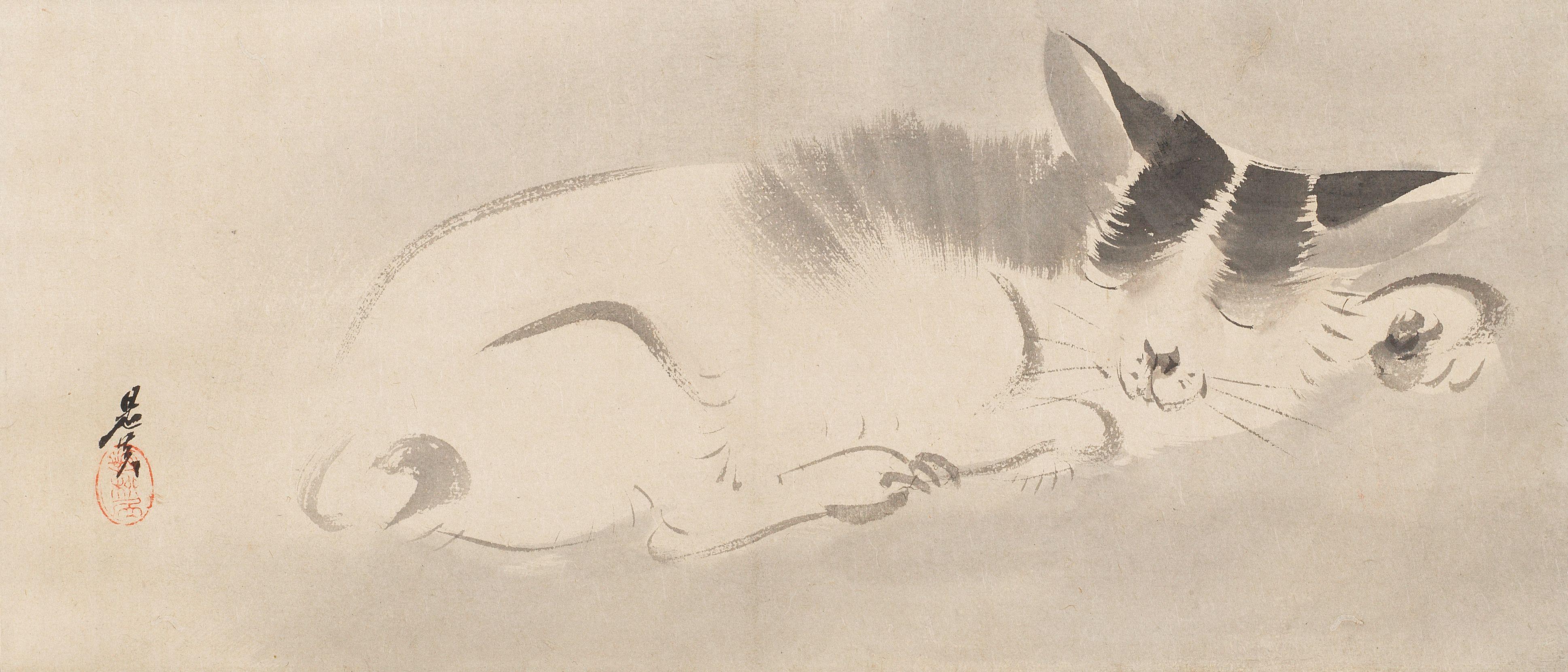Shibata Zeshin - Sleeping Cat