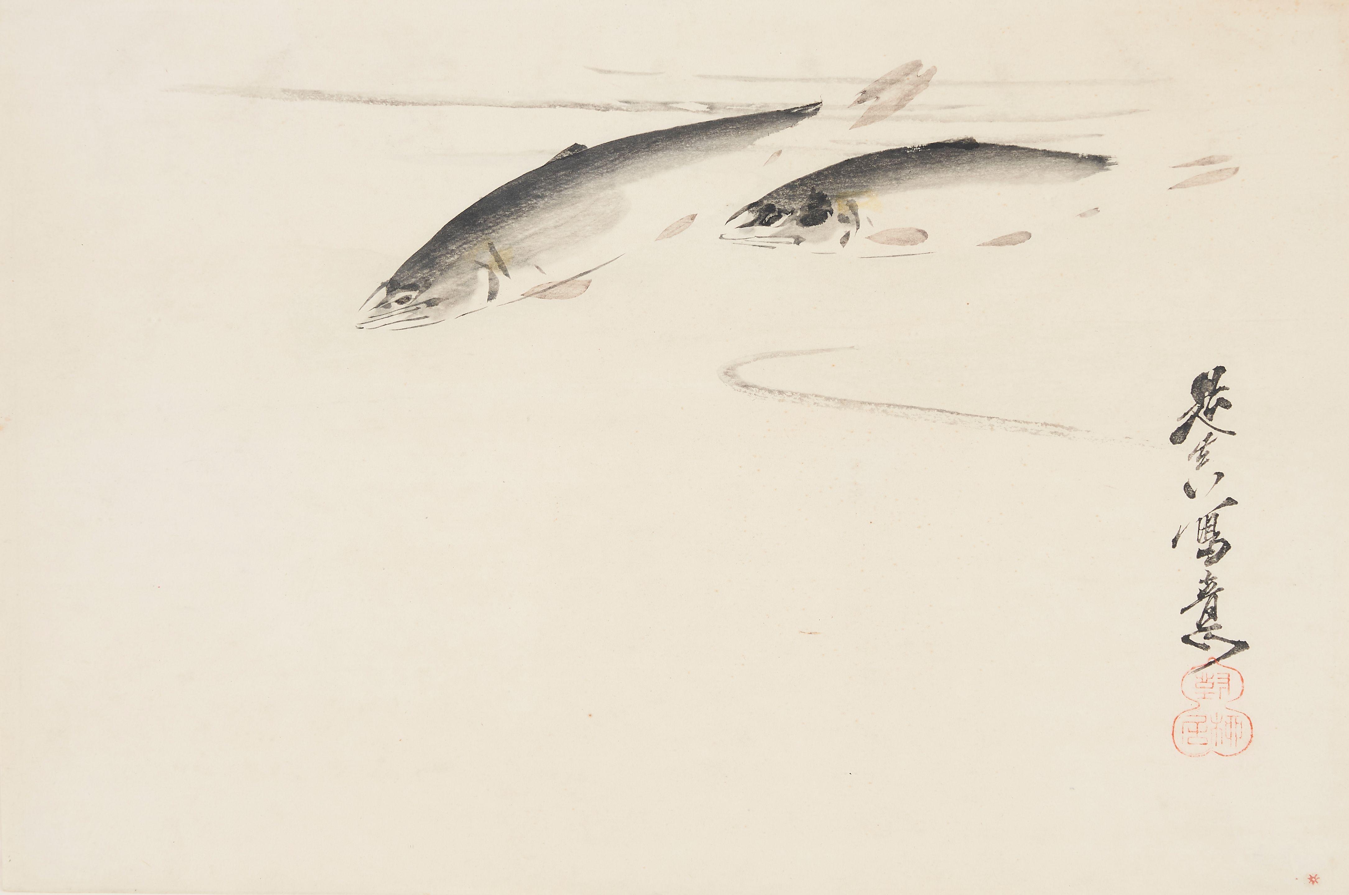 Shibata Zeshin - Trout