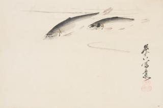 Shibata Zeshin - Trout