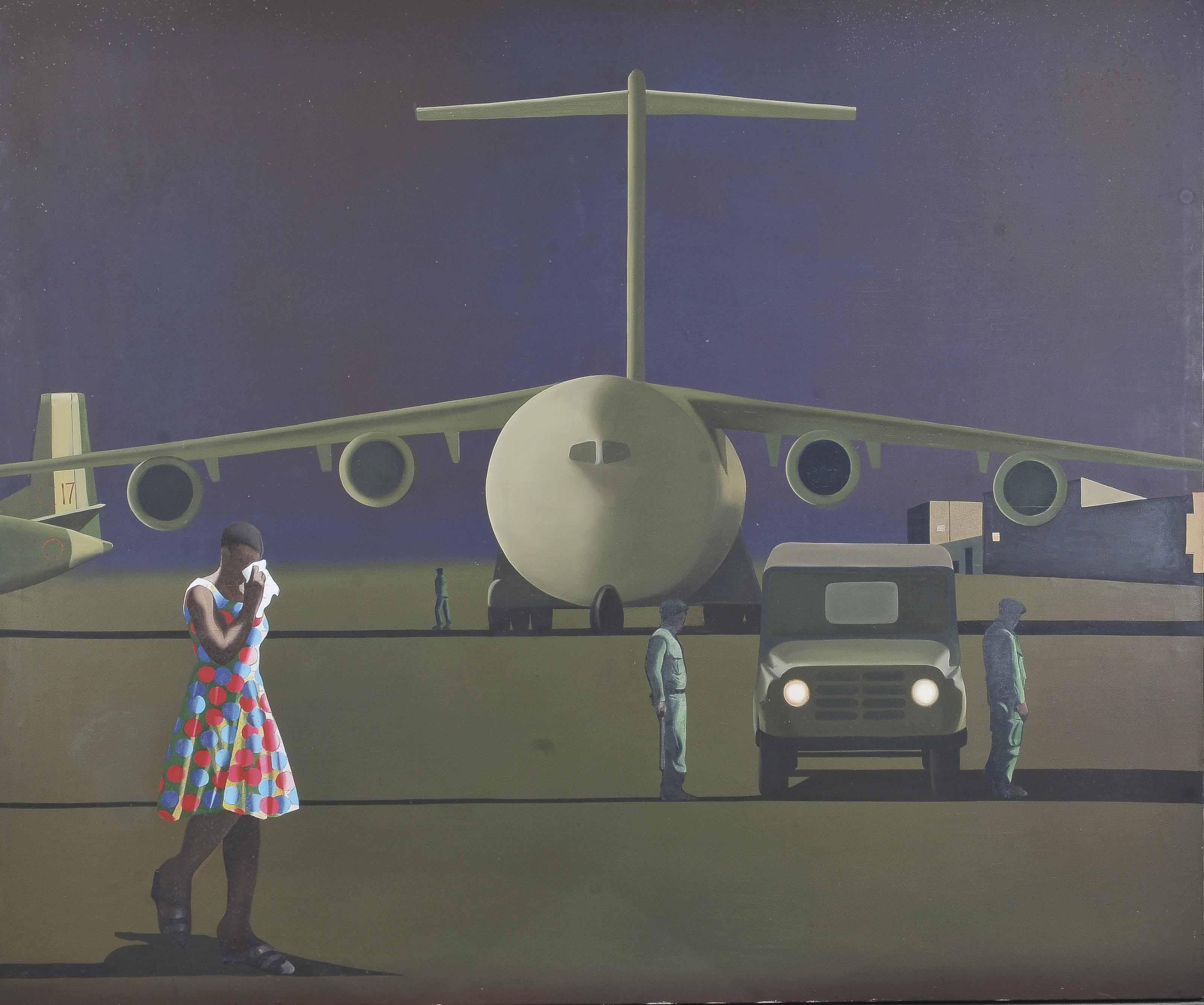 Shibu Natesan - Morning In The Heart, A Painting For Patrice Lumumba