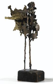 Shinkichi Tajiri - Angel Iibronze And Iron On Wood Basis