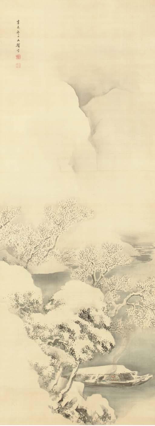 Shiokawa Bunrin - Snowy riverside anchorage