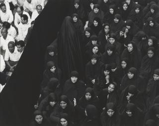 Shirin Neshat - Fervor Series (Crowd From Front, Woman Leaving)